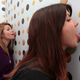 Illustration for article titled The Worlds Most Disgusting Elevator Has Lickable Cookie Wallpaper